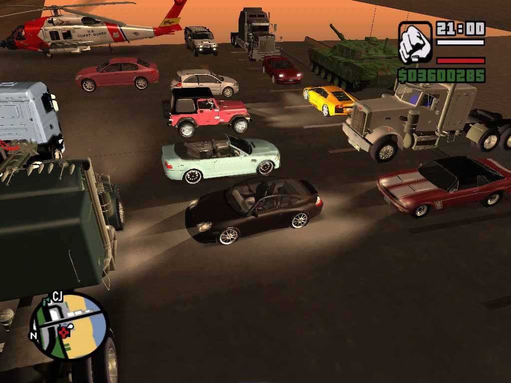 Game Grand Theft Auto San Andreas mod hack